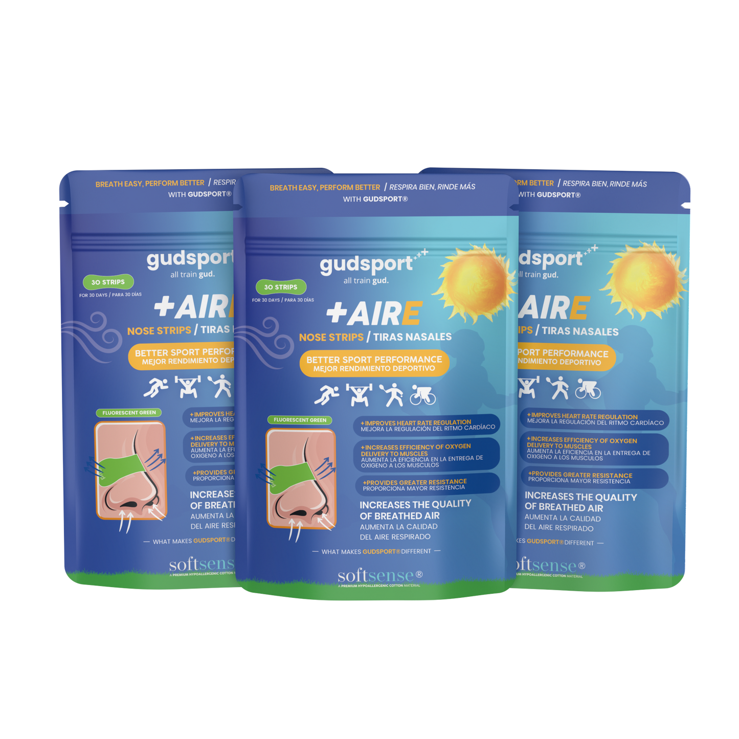 Gudsport® Tiras Nasales(Verde)