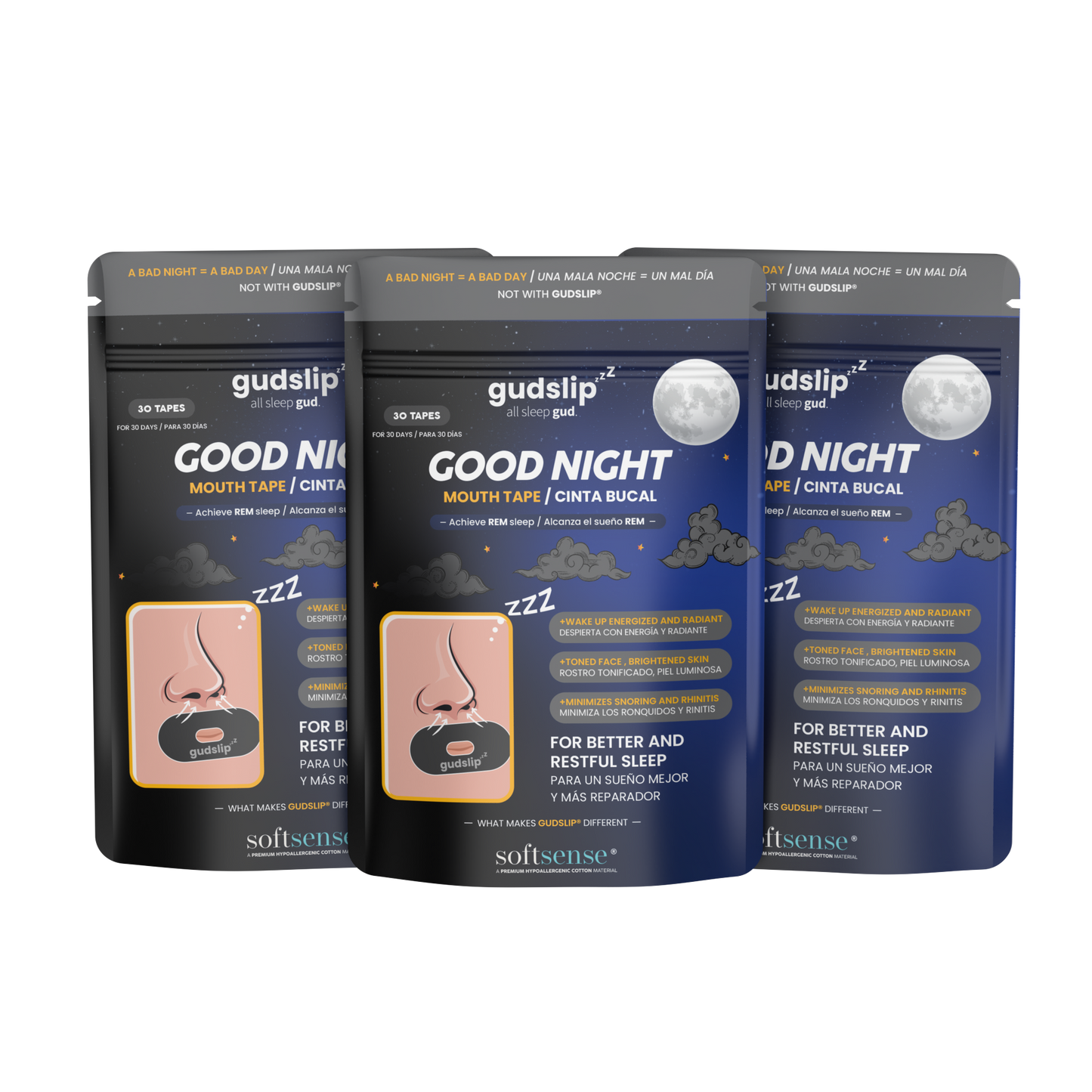 Gudslip® Cinta Bucal (Apertura Central)